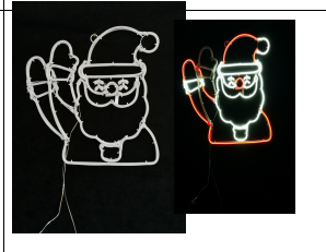 Luce al neon LED di Babbo Natale